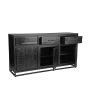 Chili dressoir mangohout zwart 170x45x90 cm