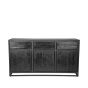Chili dressoir mangohout zwart 170x45x90 cm