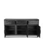 Chili dressoir mangohout zwart 170x45x90 cm