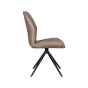 Comfy eetkamerstoel micro suede - taupe