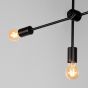 Stilo hanglamp 5L 70x70x70 cm zwart