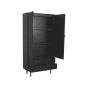 Cotia wandkast 100x40x200 cm - zwart