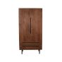 Rio wandkast 2-deurs 100 cm mangohout espresso