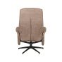 Bergen fauteuil mirco suede + hocker - taupe