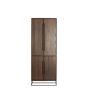 Lilian wandkast 75x40x200 cm - donkerbruin