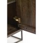 Lilian wandkast 75x40x200 cm - donkerbruin