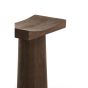 Marano bijzettafel 45x22x60 cm hout - mat grijs/bruin