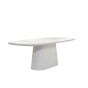 Hamura eettafel 220x105x76 cm - terrazzo wit