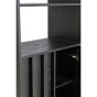 Lavinio stellingkast 75x45x200 cm hout - donkerbruin