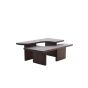Crato salontafel set van 2 acacia hout - donkerbruin