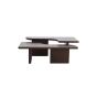 Crato salontafel set van 2 acacia hout - donkerbruin