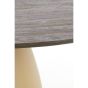 Palmira eettafel ø120x76 cm hout - bruin+mat beige
