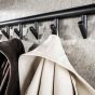 Weiss kapstok 10 haaks roede-hoedenplank -  zwart/bruin - OUTLET B