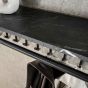 Weiss kapstok 10 haaks roede-hoedenplank -  zwart/bruin - OUTLET B
