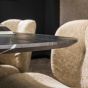 Marco eettafel 180 cm deens ovaal - zwart marmer look