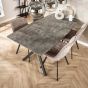 Eettafel Chestnut Beton 160 cm