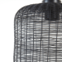 Lekang hanglamp Ø22x40 cm mat zwart van het woonmerk Light&Living