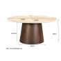 Valentino ronde salontafels - set van 2 van het woonmerk Livingfurn