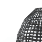 Olaki hanglamp Ø46x69 cm rotan mat zwart van het woonmerk Light&Living