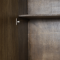 Meave kast 120x40x180 cm hout mat donkerbruin van het woonmerk Light&Living