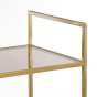 Mariki kast 55x40x180 cm bruin glas/licht goud van het woonmerk Light&Living