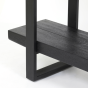 Muden kast 160x40x184 cm mat zwart van het woonmerk Light&Living