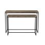 Camasca sidetable set van 2 - zwart/hout