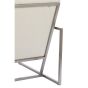 Geneve fauteuil bouclé - crème+nikkel