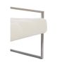 Geneve fauteuil bouclé - crème+nikkel