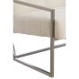 Geneve fauteuil bouclé - crème+nikkel