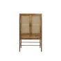 Nipas wandkast 90x45x160 cm - hout bruin