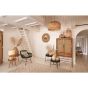 Nipas wandkast 90x45x160 cm - hout bruin