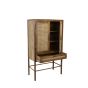 Nipas wandkast 90x45x160 cm - hout bruin