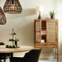 Nipas wandkast 90x45x160 cm - hout bruin
