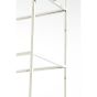 Mariki wandkast 55x40x180 cm - glas helder/nikkel