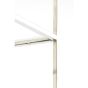 Mariki wandkast 55x40x180 cm - glas helder/nikkel