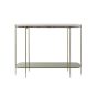 Besut sidetable - marmer groen/glas-goud
