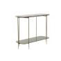 Besut sidetable - marmer groen/glas-goud