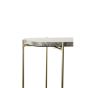 Besut sidetable - marmer groen/glas-goud