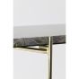 Besut sidetable - marmer groen/glas-goud