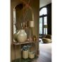 Besut sidetable - marmer groen/glas-goud