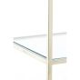 Mariki wandkast 110x40x180 cm - glas helder/nikkel