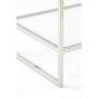 Mariki wandkast 110x40x180 cm - glas helder/nikkel