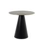 Popeto ronde bijzettafel Ø80 cm - antiek brons/zwart