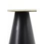 Popeto ronde bijzettafel Ø80 cm - antiek brons/zwart