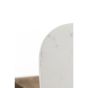 Rickerd bijzettafel 45x45x53 cm - wit marmer/antiek brons