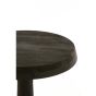Nalagu bijzettafel Ø46x52 cm - mangohout mat zwart