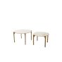 Kanae salontafel set van 2 - zand/antiek brons