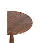 Ragusa ronde bijzettafel Ø47 cm - hout mat bruin