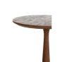 Ragusa ronde bijzettafel Ø47 cm - hout mat bruin